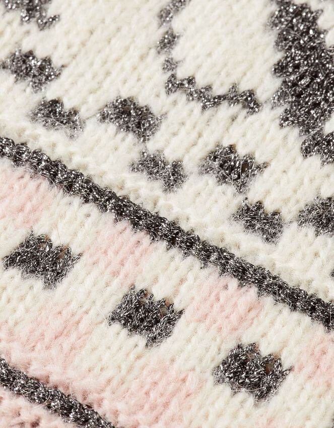 Scotch & Soda Metallic Celestial Fair Isle Jumper, Multi (MULTI), large