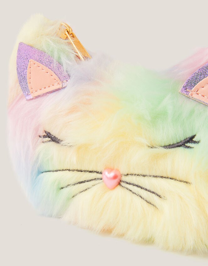 Fluffy Rainbow Cat Bag, , large