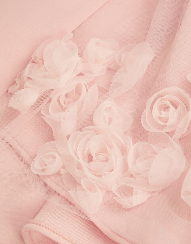 Eloise Appliqu&eacute; Rose Dress, Pink (PINK), large