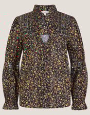 Harriet Embellished Floral Blouse, Black (BLACK), large