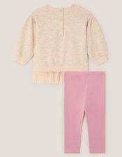 Baby Deer Sweatshirt & Leggings Set, Ivory (IVORY), large