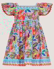 Baby Alani Fruit Print Dress, Pink (PINK), large