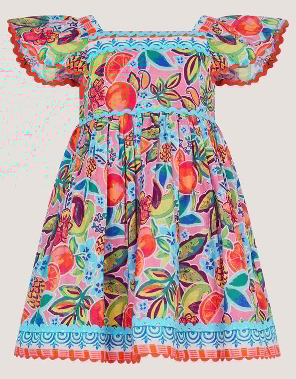 Baby Alani Fruit Print Dress, Pink (PINK), large