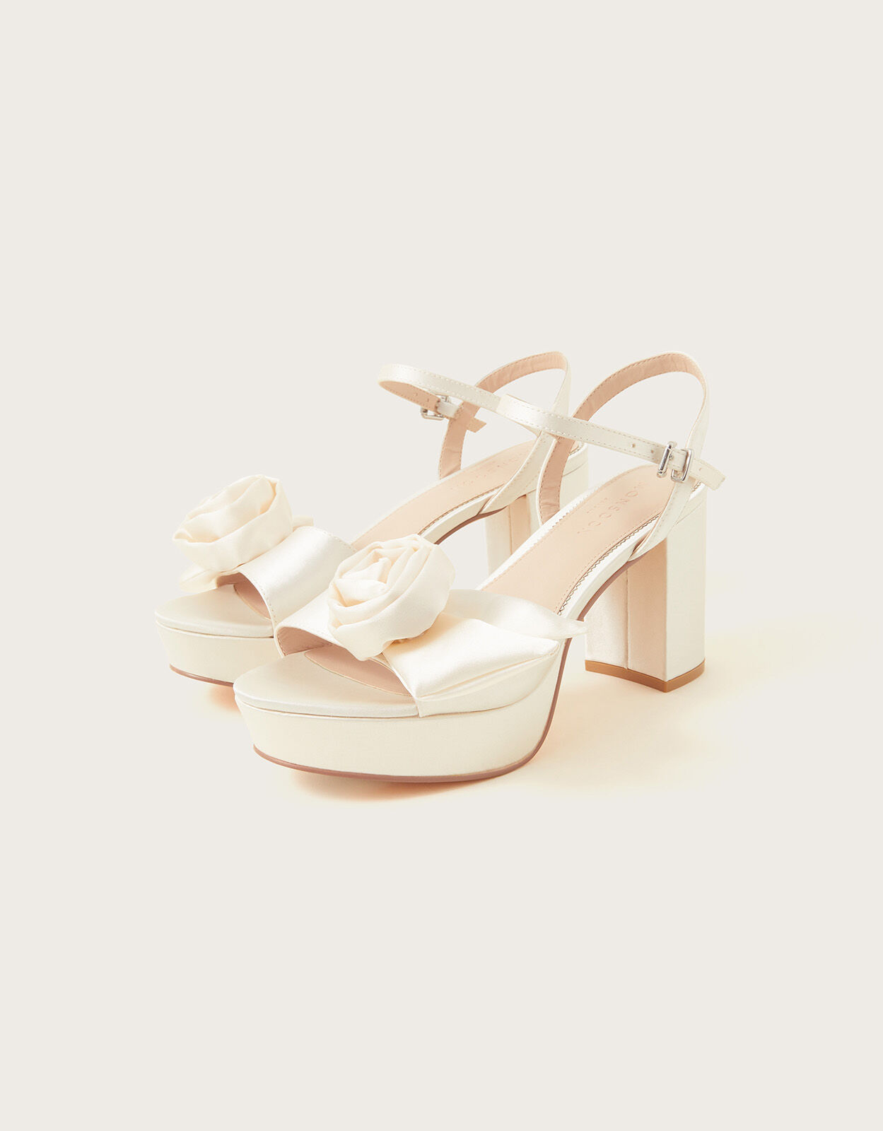Ivory platform sandals sales