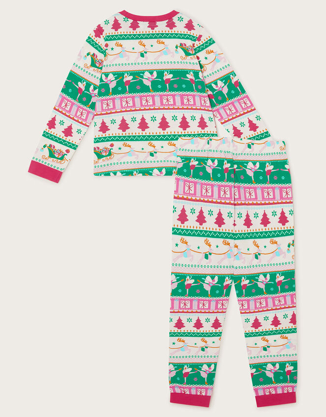 Christmas Jersey Pyjama Set , Green (GREEN), large