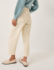 Betty High Waist Barrel Jeans, Natural (ECRU), large