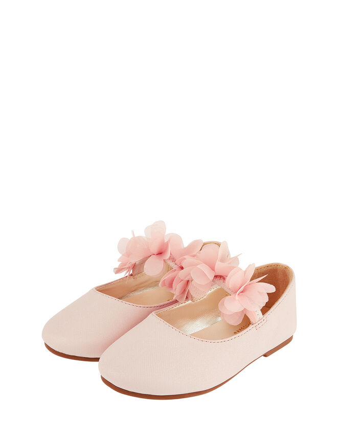 Baby Macaroon Corsage Walker Shoes, Pink (PALE PINK), large