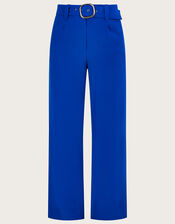 Thea Wide Leg Trousers with Recycled Polyester, Blue (COBALT), large