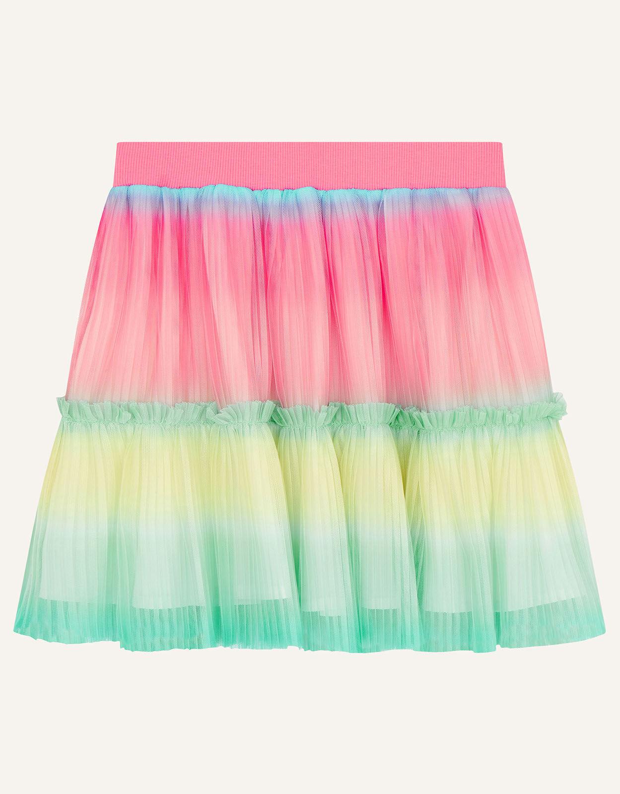 Rainbow skirt set top