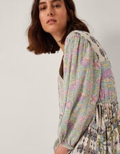 Selene Floral Long Sleeve Maxi Dress, Ivory (IVORY), large