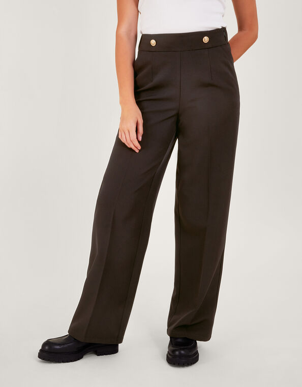 Bridget Military Detail Pants , Black (BLACK), large