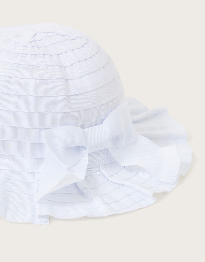 Baby Bow Hat, White (WHITE), large
