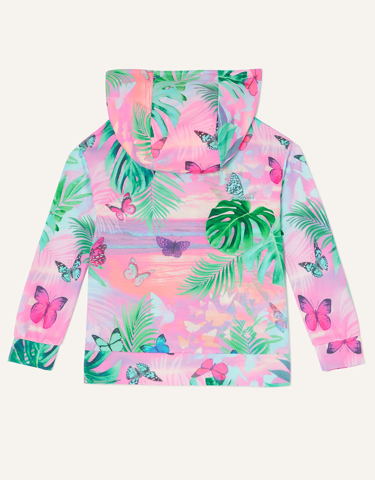 Tropical print hoodie 2025