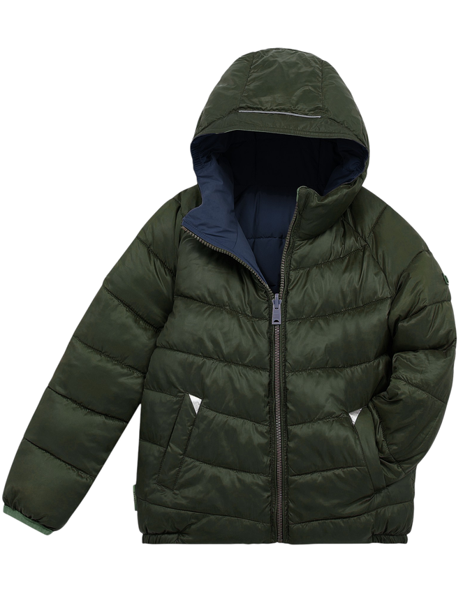 T&ouml;astie Reversible Water Repellent Puffer Jacket, Blue (NAVY), large