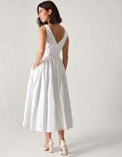 Colette Midi Wedding Dress, Ivory (IVORY), large