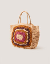 Cate Crochet Beach Bag, , large