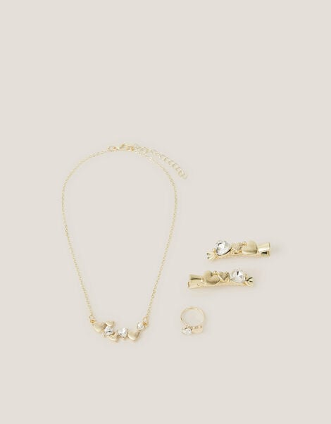 Jewel Heart Hair & Jewellery Set, , large
