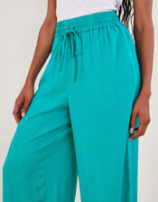 Vicki Plain Trousers, Blue (TURQUOISE), large