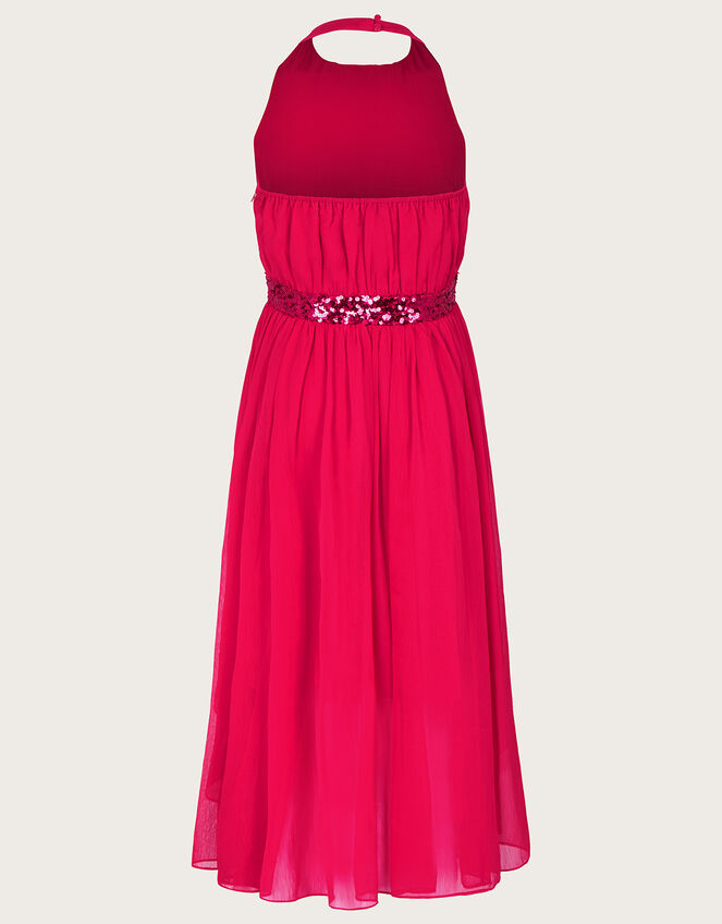 Hayley Halter Neck Prom Dress, Red (RED), large