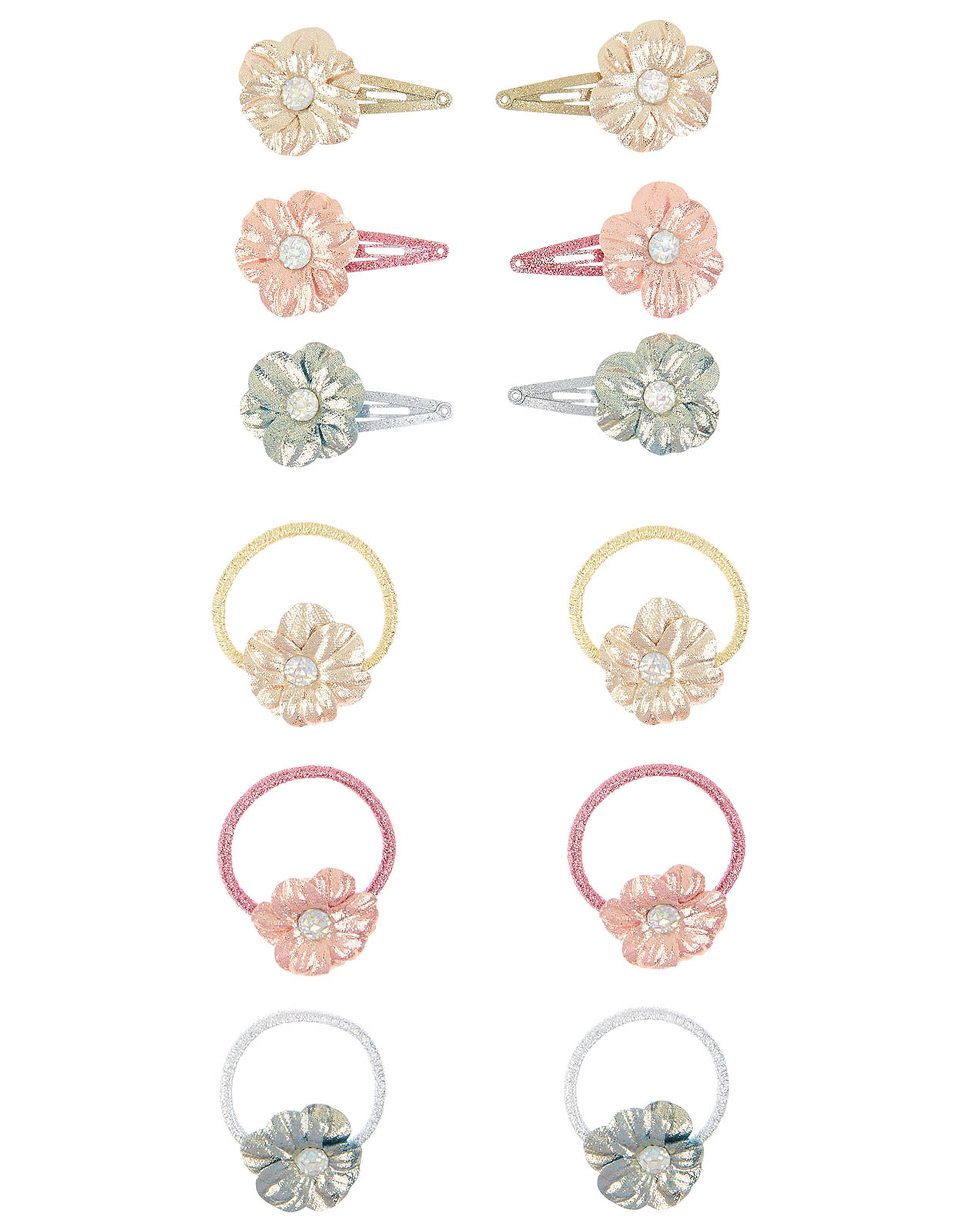 Shimmer Daisy Hair Accessory Set, , large