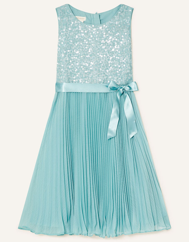 Keita Sequin Pleat Dress , Green (MINT), large