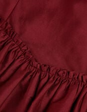 Ohio Taffeta Prom Dress, Red (BURGUNDY), large