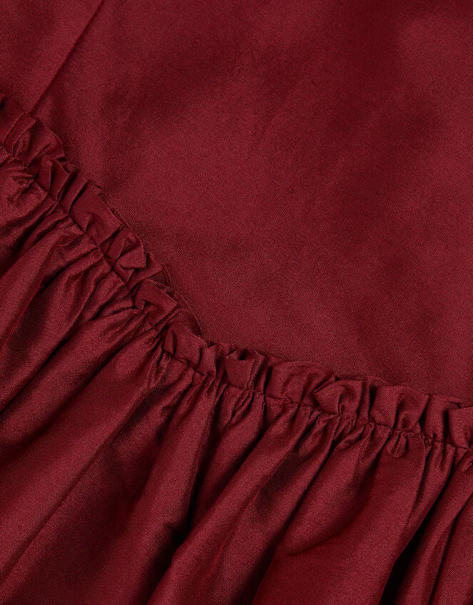 Ohio Taffeta Prom Dress, Red (BURGUNDY), large