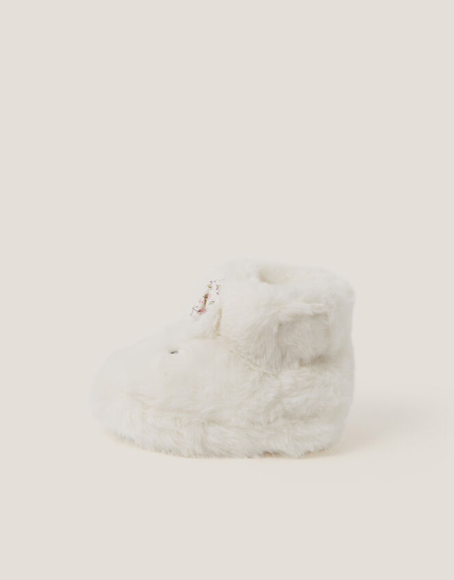 Baby Bunny Slipper Booties, Ivory (IVORY), large