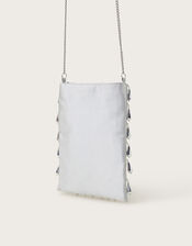 Tess Tear Drop Phone Bag, Silver (SILVER), large