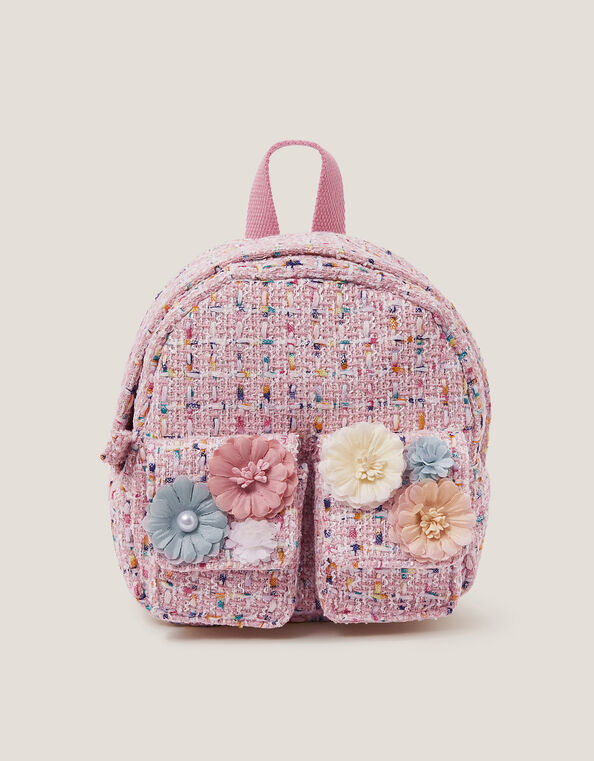 Mini Flower Boucle Backpack, , large