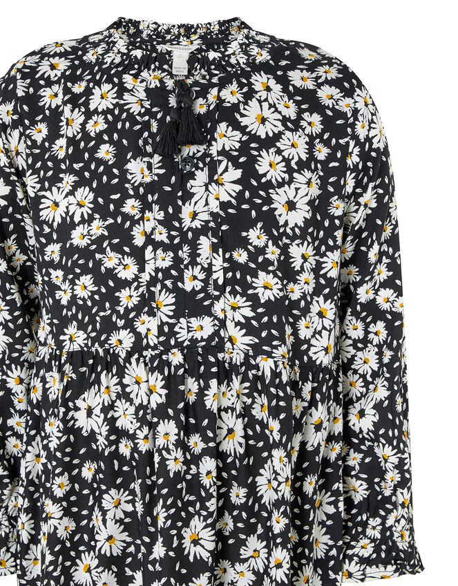 EDEN MINI ME FLORAL DRESS IN LENZING™ ECOVERO™, Black (BLACK), large