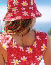 Frugi Harbour Adjustable Swim Hat, Pink (PINK), large