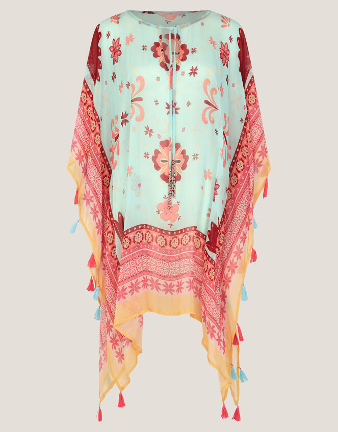 Abbie Floral Mini Kaftan, , large