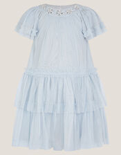 Anastasia Embellished Tulle Party Dress, Blue (PALE BLUE), large