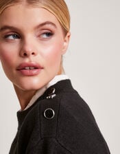 Sable Stripe Jumper, Black (BLACK), large