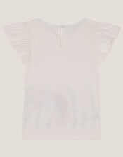 Sea Life Embellished Jersey T-Shirt, Ivory (IVORY), large