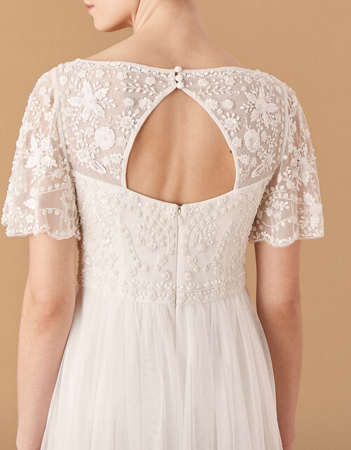 Shelly Floral Embellished Bridal Dress Ivory Wedding Dresses Monsoon Global