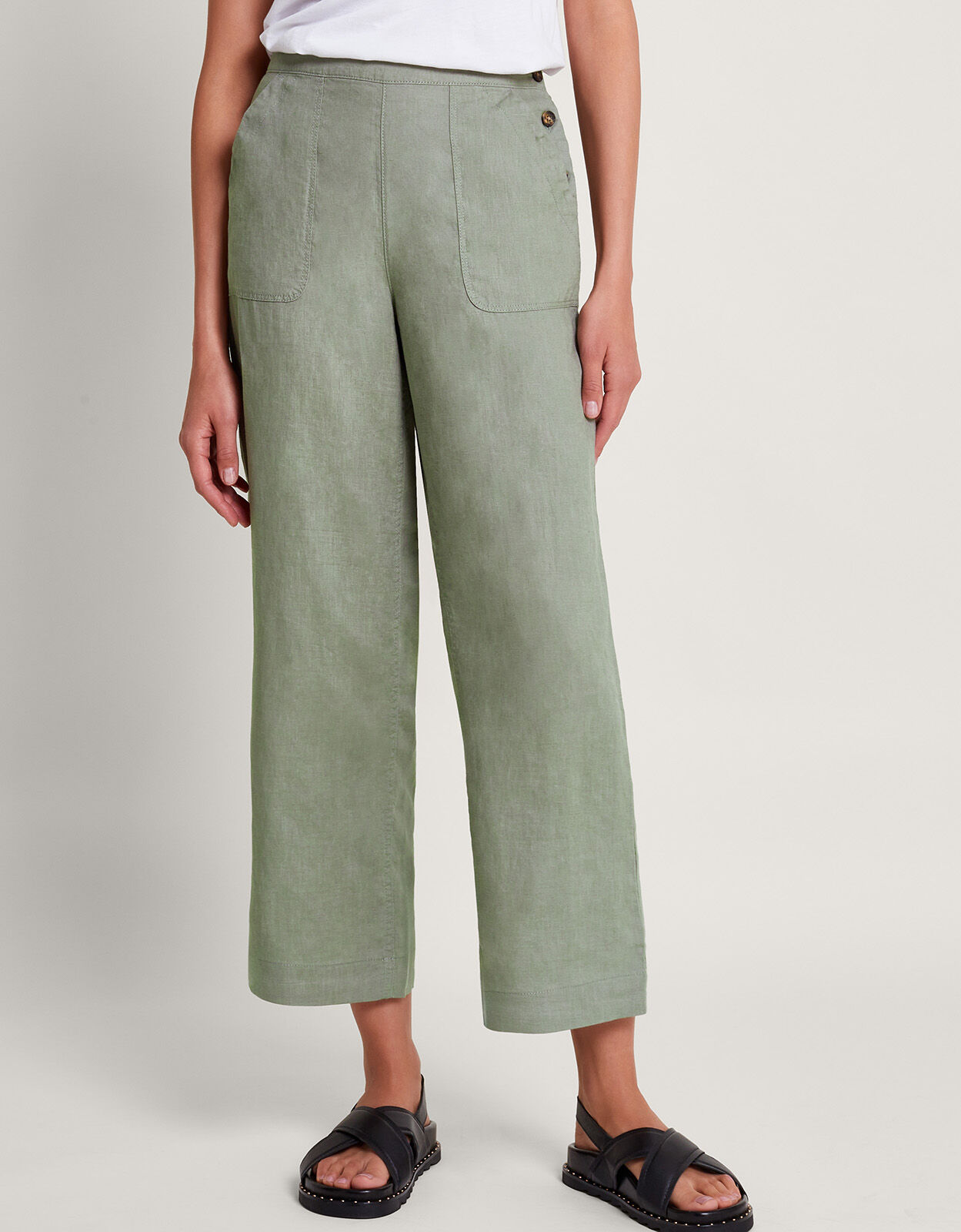 Monsoon linen on sale trousers