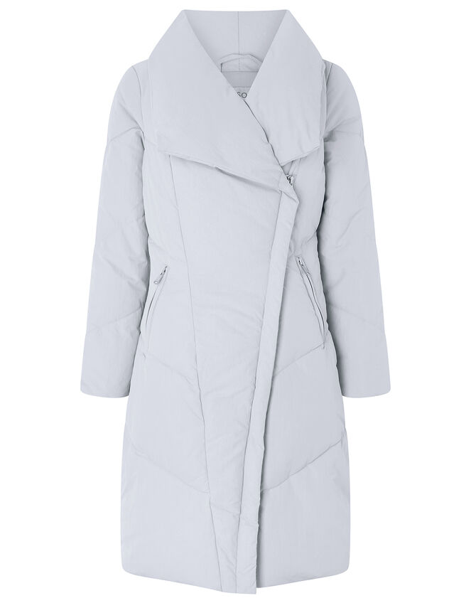 Dhalia Long Duvet Coat, Grey (GREY), large