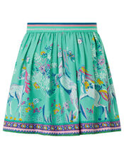 Alexa Unicorn Skirt in Recycled Fabric, Blue (AQUA), large