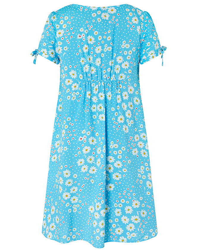 Daisy Spot Dress, Blue (BLUE), large