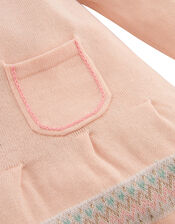 Newborn Baby Swan Knit Dress, Pink (PINK), large