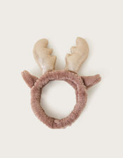 Reindeer Faux Fur Beauty Headband, , large