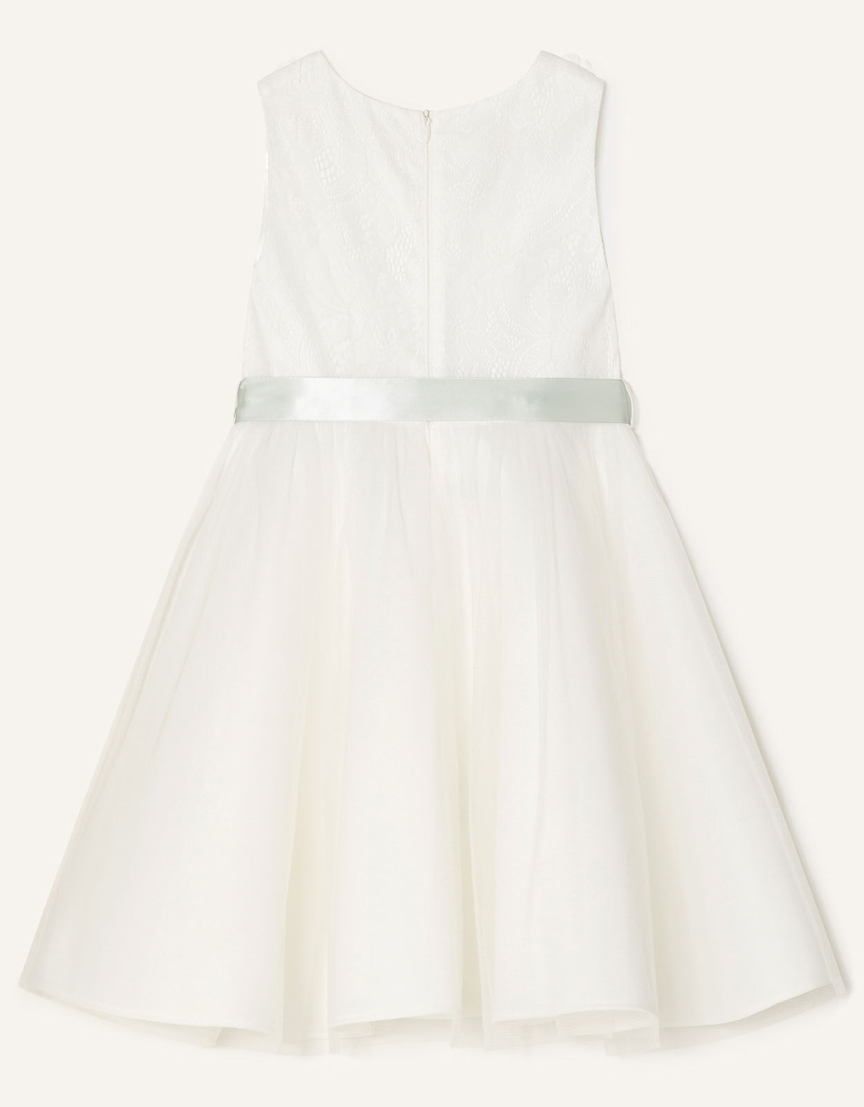 Freya Lace and Scuba Dress Ivory