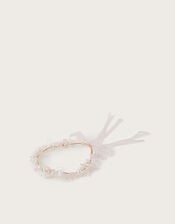 Pearly Flower Hair Garland, , large