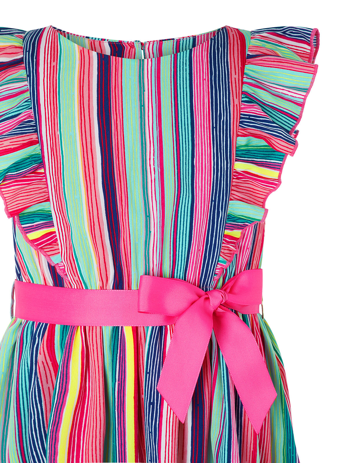 Monsoon ribbon stripe dress clearance