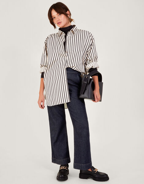 Lara Wide Leg Jean, Blue (INDIGO), large