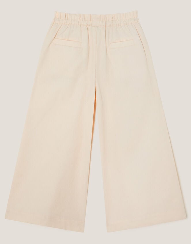 Crochet Pocket Wide Leg Pants, Ivory (IVORY), large