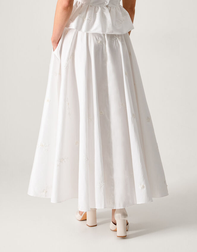 Eliza Floral Embellished Wedding Skirt, Ivory (IVORY), large