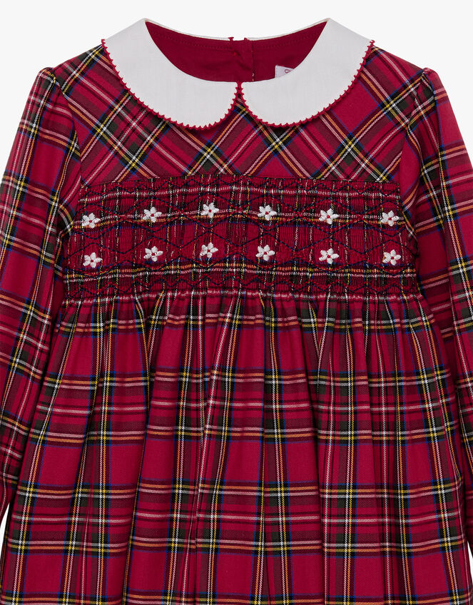 Trotters Charlotte Smocked Dress, Red (RED), large